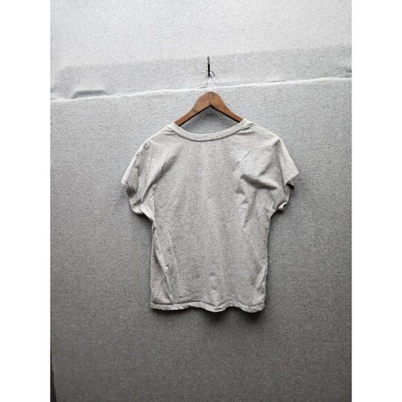 Disney Minnie Mouse Gray T-Shirt With Leopard Bow Graphic Womens S - Picture 3 of 3